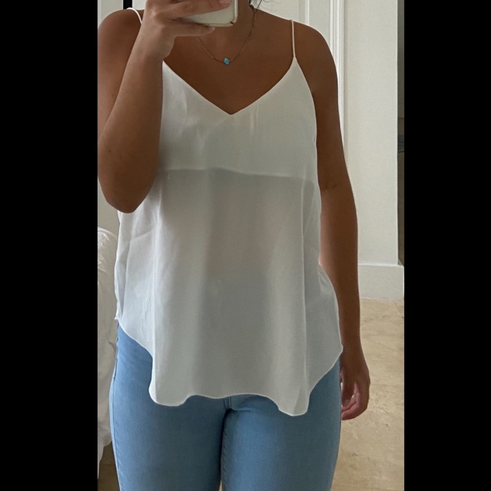 Forever 21 White Top Cami Blouse